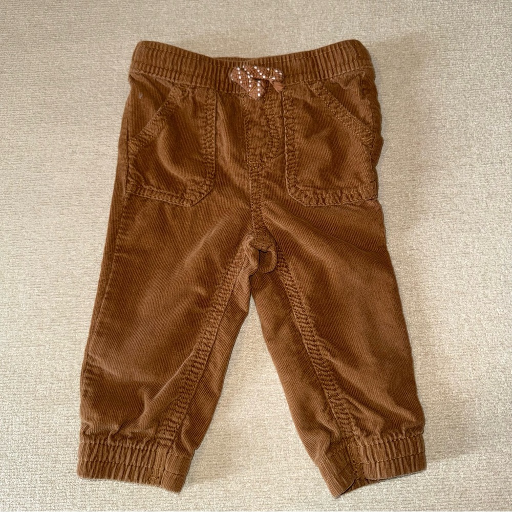 12M Baby Corduroy Brown Jogger Pants